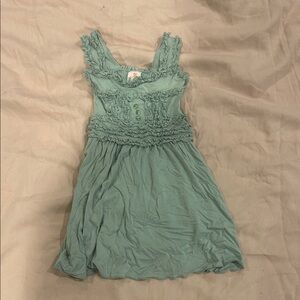 Matilda Jane Ruffled Teal Dress